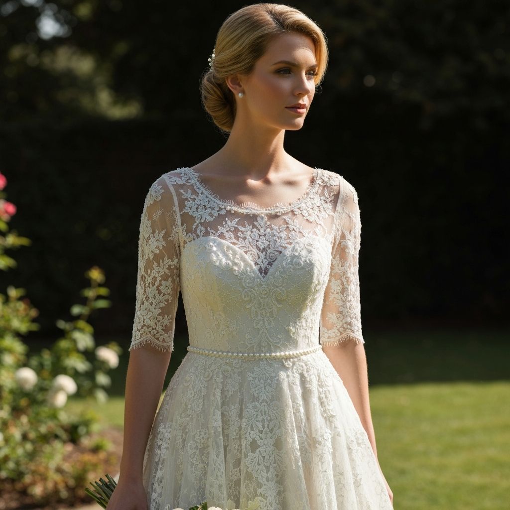 ชุดแต่งงานลูกไม้วินเทจ - 1