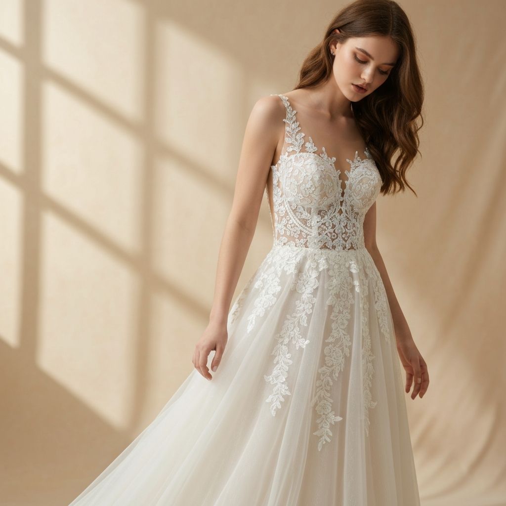 ชุดแต่งงานลูกไม้วินเทจ - 2